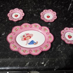 Vintage Strawberry Shortcake Plates