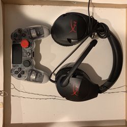 Controller + Headset For PS4 