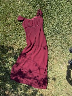 Vintage Burgundy Prom Dress