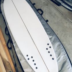 Surfboard Sale, 7’3” Goz Hybrid Fish Funboard Mid Length Surfboard For Sale