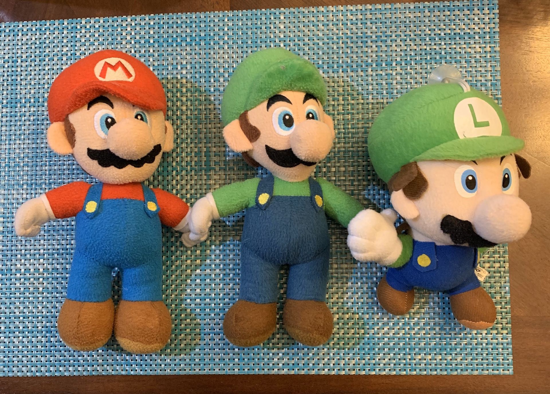 Mario and Luigi stuffed animals