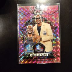 TERRELL OWENS HALL OF FAME MOSAIC PANINI NFL SPORTS CARD!
