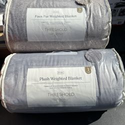 Plush Weight And Faux Fur Weight Blankets 15lbs 