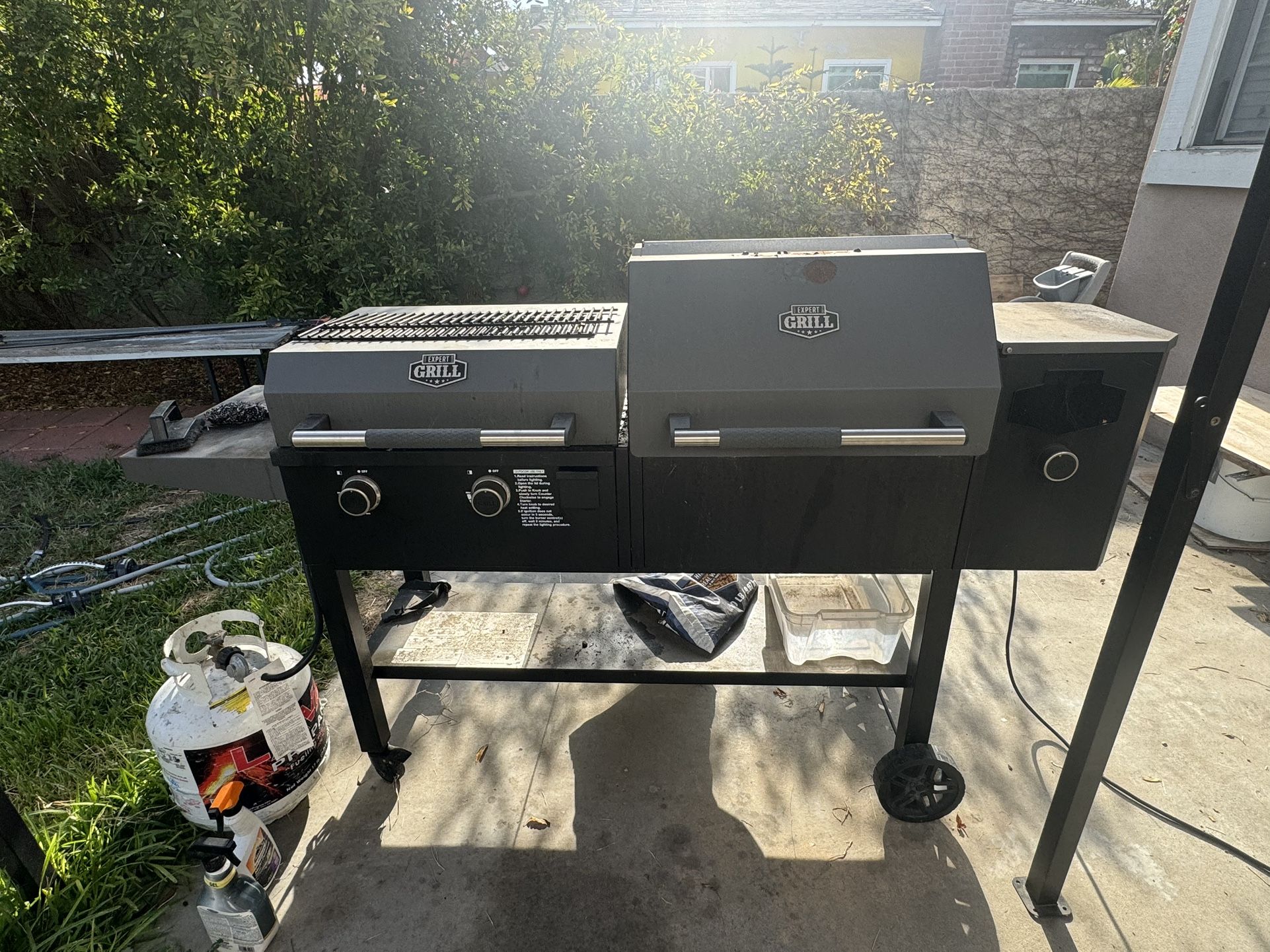 Expert Grill Flat Too Gas, Pellet Grill.