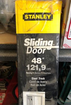 Stanley sliding door 48 inch steel track