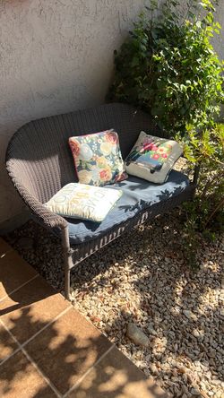 Wicker loveseat