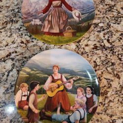 2 Sound OF Music Collectible Plates.  One Low Price 