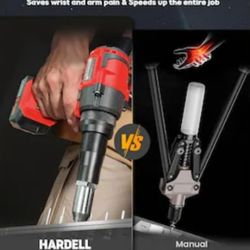 HARDELL 21V Cordless Electric Rivet Gun Kit
