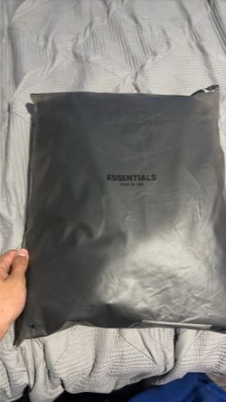 Black essantials hoodie