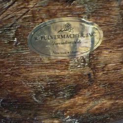 Original R. Pulvermacher Decorative Arts Vintage Papier-Mâché Bowl 