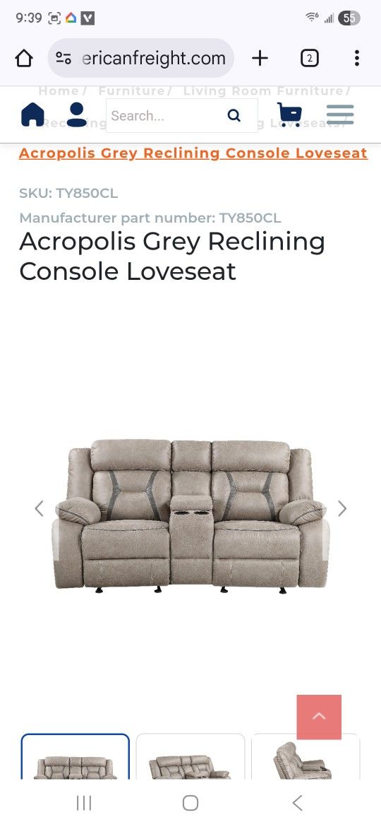 Reclining Sofa And Loveseat