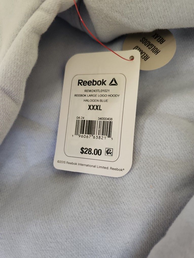 Brand New Reebok Hoodie 3xl