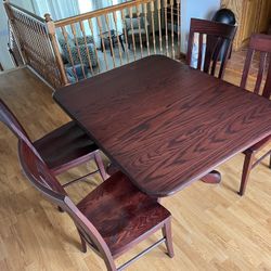 Wood Dining Table And Chairs