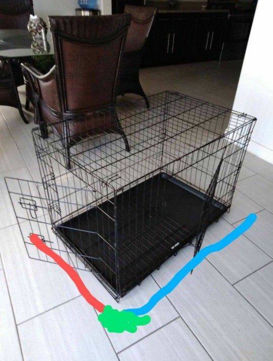 Dog Kennel Crate Cage NEW Double Door 