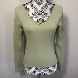 PacSun Contour Long Sleeve Top Size S Green Stretch NWT