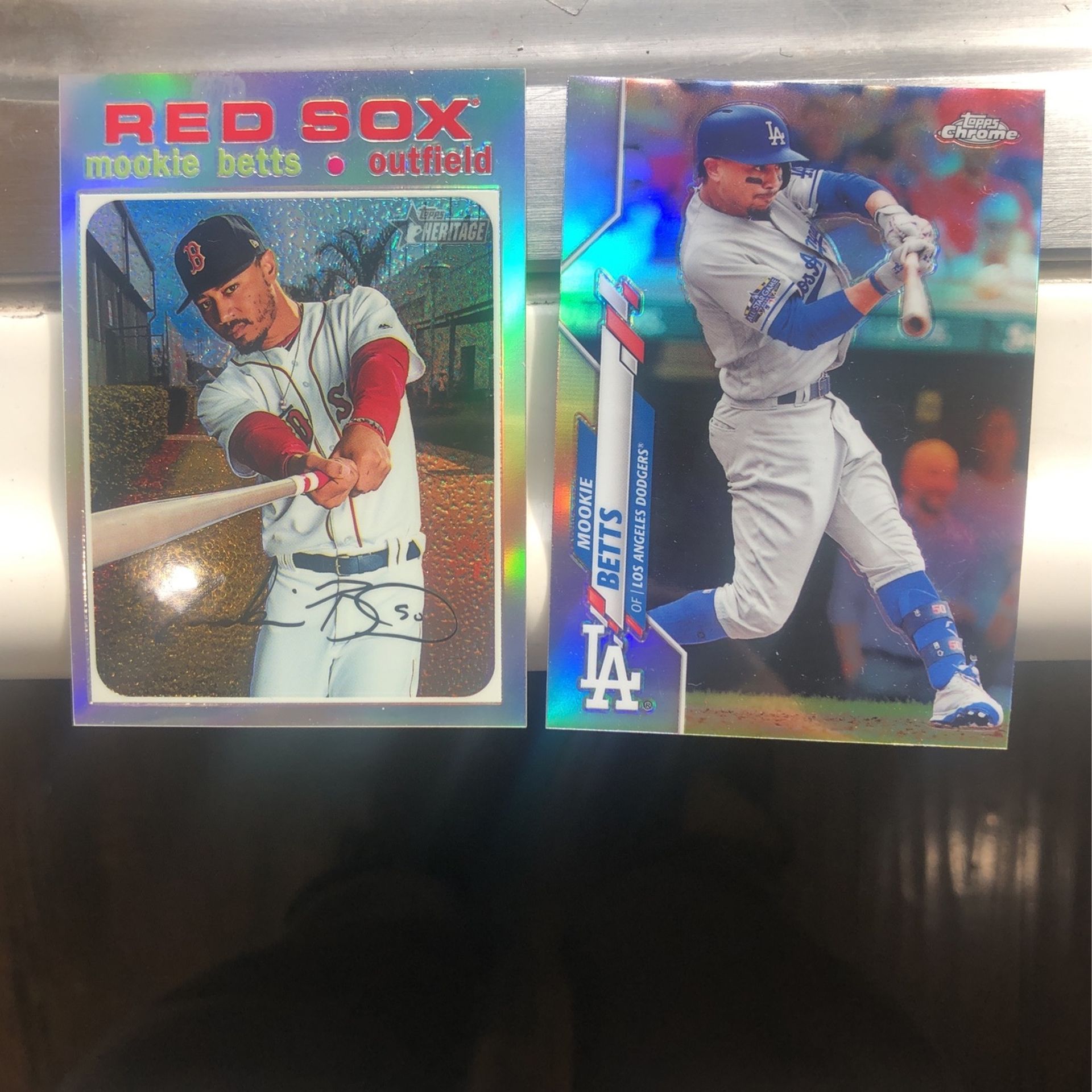 2020 Heritage Chrome And Topps Chrome Refractors! Mookie Betts!