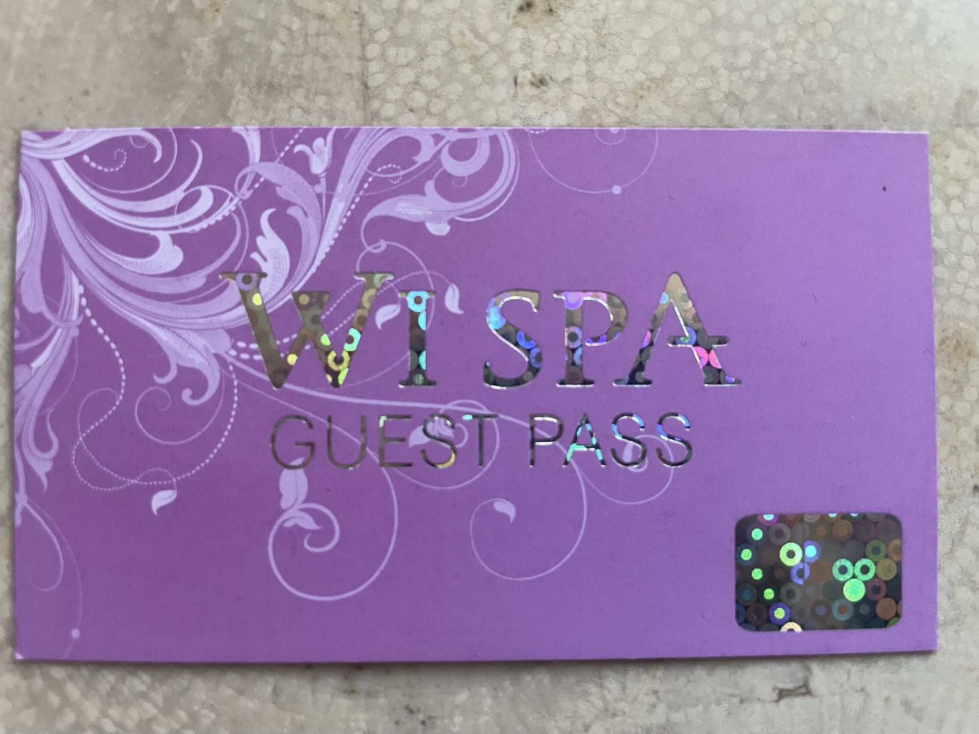 Wi Spa ticket