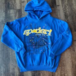 Spider hoodie blue