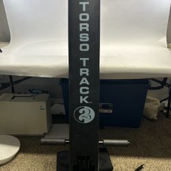 Torso Track 2 Abdominal Core Upper Body Fitness Exercise Machine with Knee Pad