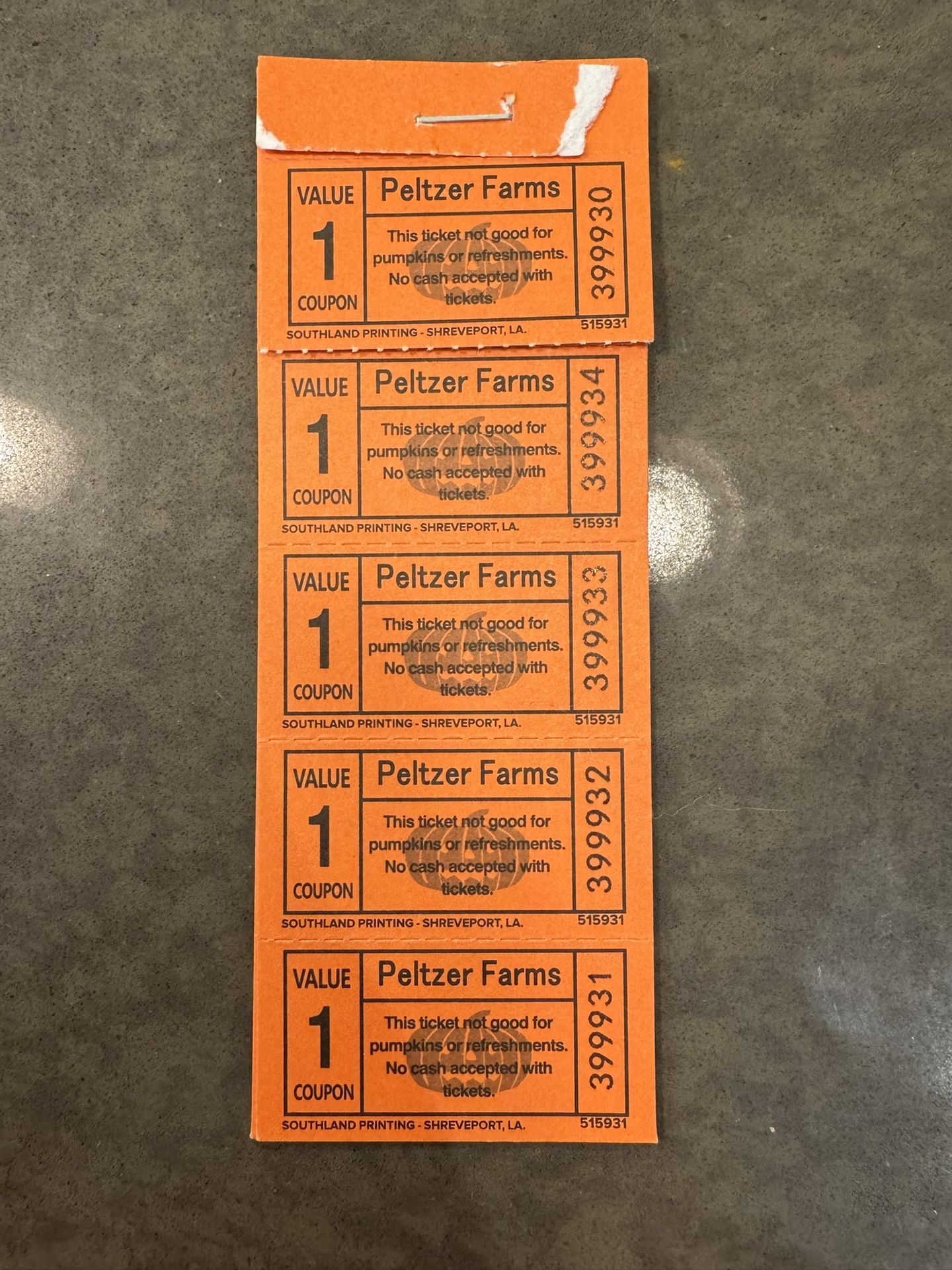 Peltzer Farms Tickets “Pumpkin Patch” -Temecula