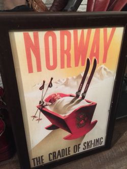 Norway the cradle of sking wall art