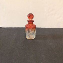 Rare Vintage 6in Glass Perfume Bottle