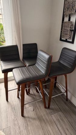 Set of 4 Modern Bar Stools $60