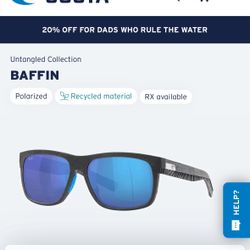 Costa Men’s  sunglasses Blue Lenses BRAND NEW