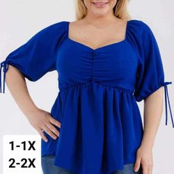 New Women's Top Available In Size 1X/2X/3X