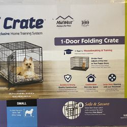  New 1-Door Folding Dog Crate
