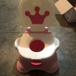 Fisher-Price Pink Princess Potty/Stepstool  