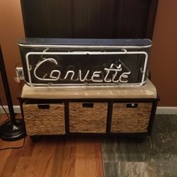 Neon Corvette sign
