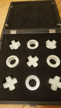 Game glass board and pieces