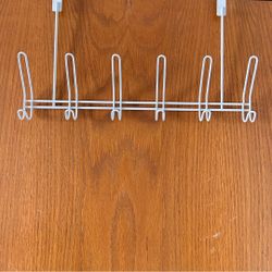 White over-the-door hook 