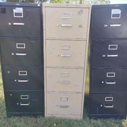4 Drawer File Cabinets 
