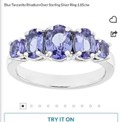 Blue Tanzanite Ring