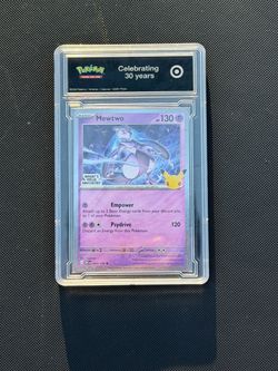 Mewtwo Target Promo Card 30th celebration anniversary + exclusive Target slab