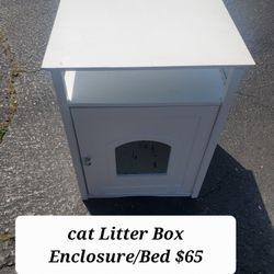 Cat Litter Box Enclosure Bed