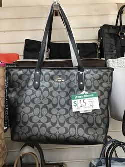 Coach signature tote bag