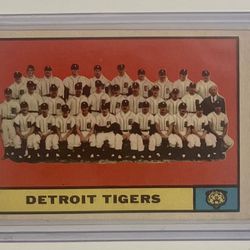 1961 Topps Baseball Detroit Tigers Team Card No. 51