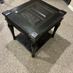 End Table With Glass Top