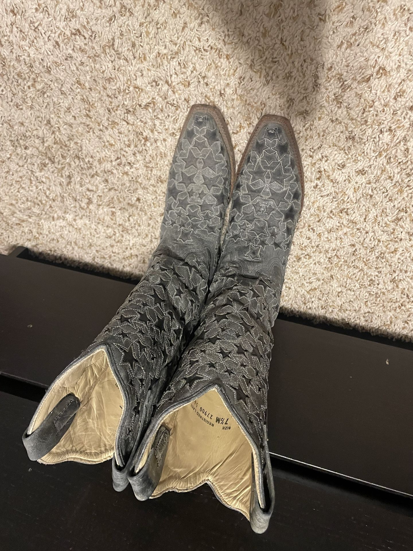 Black/grey Cowboy Boots