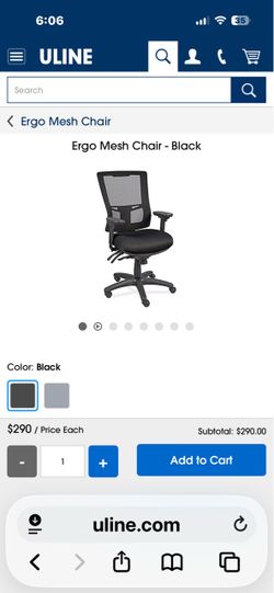 Uline Ergo Mesh Chair