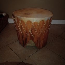 Navajo Indian Drum Table from Taos