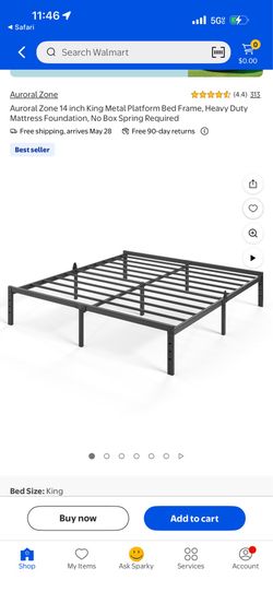 King bed frame