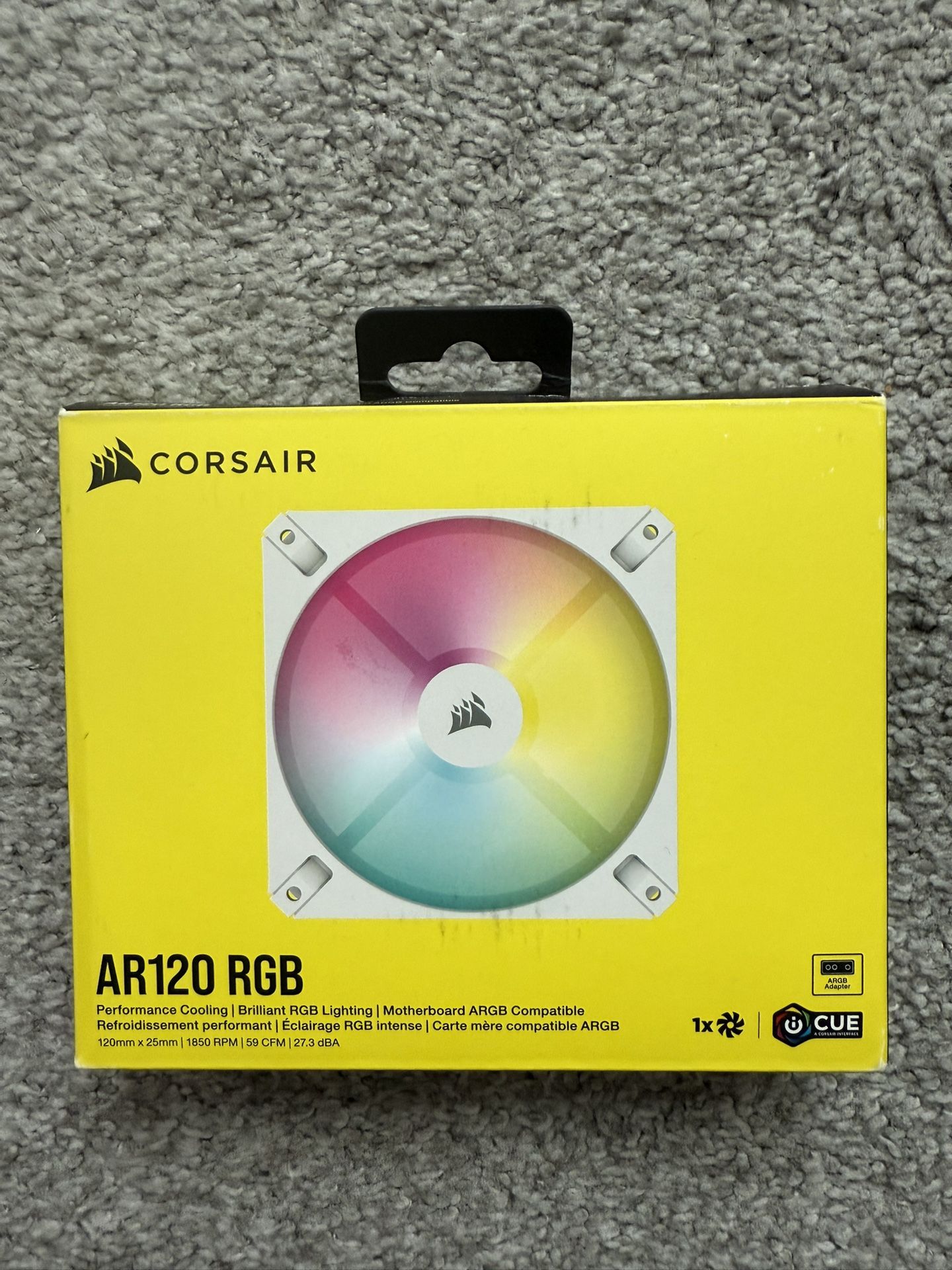 Corsair AR120 RGB Computer Case Fan (White)