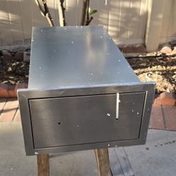 14" W x 8.5" H x 23" D Stainless Steel Flush Mount Single BBQ Kitchen Drawer