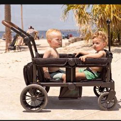 New in a sealed box HARPPA Foldable Wagon Stroller for 2 Toddlers with Pull & Push Handle, Canopy, 32.9lbs, Black(B419)