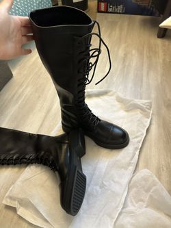 Leather Knee-high Boot