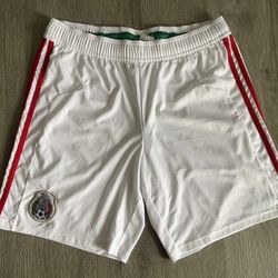 Adidas 2010/2011 Mexico International Home Shorts Men’s Size Large White Red